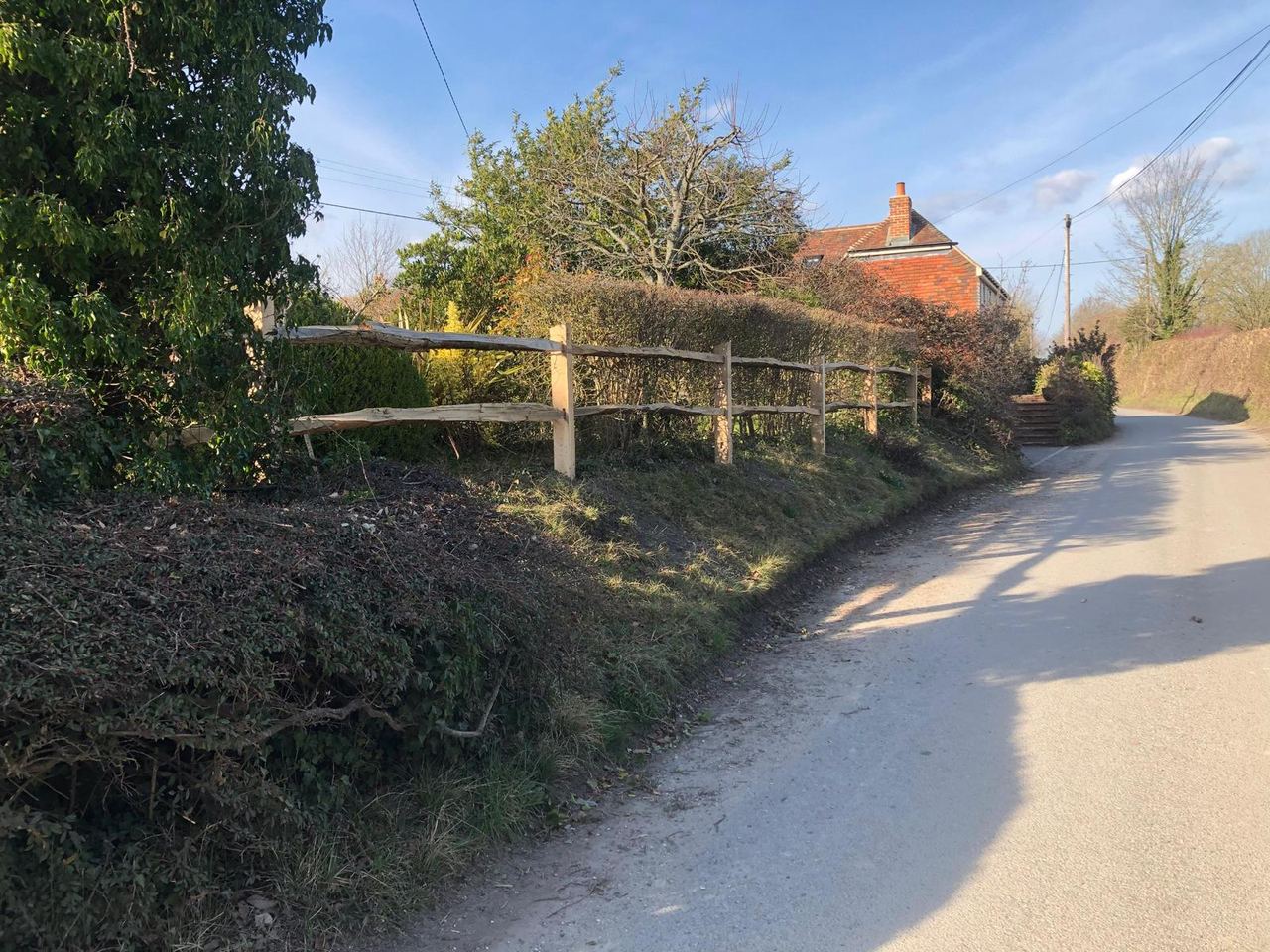 Post & rail fencing installed by KTS Fencing, Rural boundary